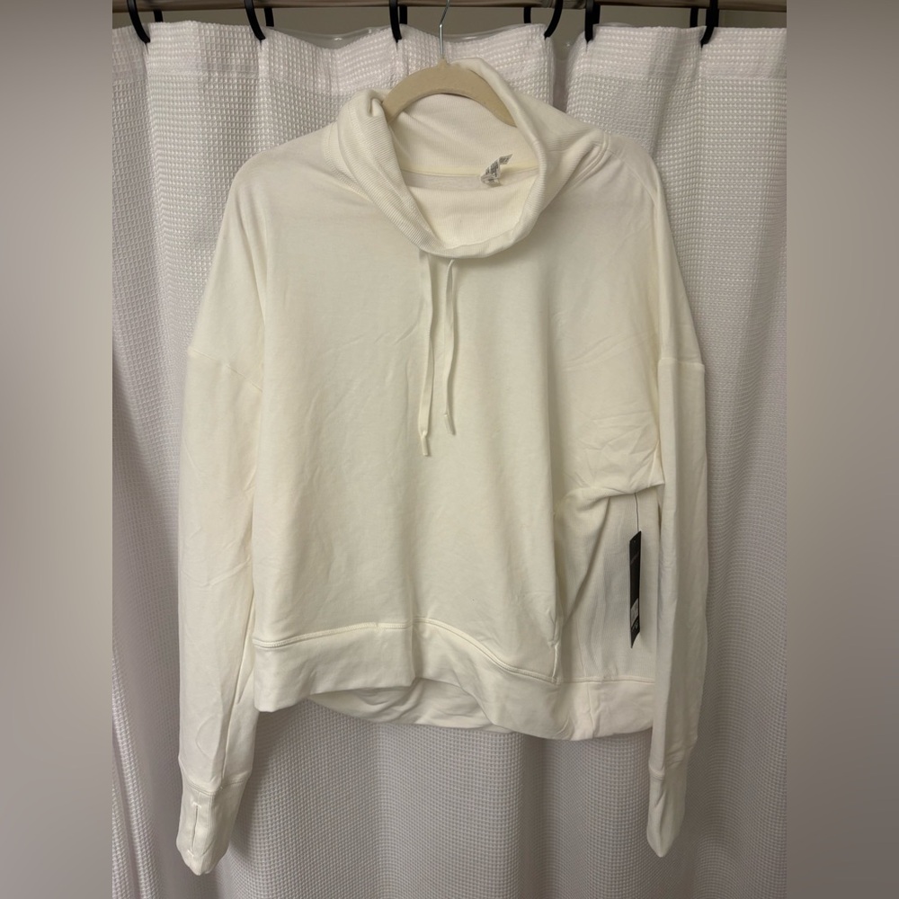 90 Degree By Reflex Ivory Ribbed Top